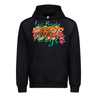 Black less people more dogs Urban Hoodie - Zillion Design Studio