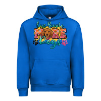 Cobalt less people more dogs Urban Hoodie - Zillion Design Studio
