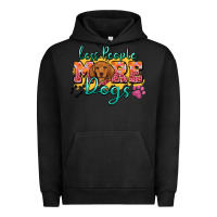 Pigment Black less people more dogs Urban Hoodie - Zillion Design Studio