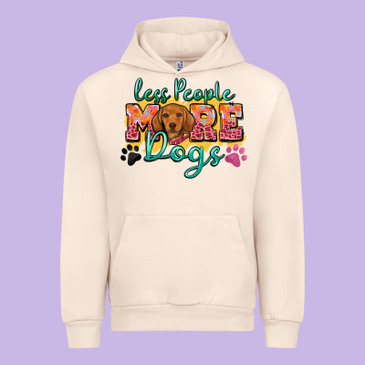 Urban Hoodie less people more dogs