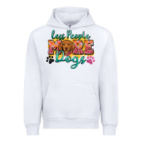 White less people more dogs Urban Hoodie - Zillion Design Studio