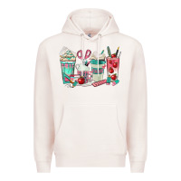 Pale Pink teacher coffee cups Premium Hoodie - texasbilliewilder