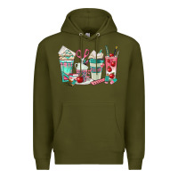 Army Green teacher coffee cups Premium Hoodie - texasbilliewilder