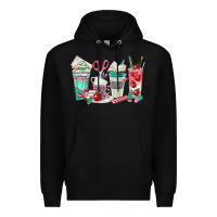 Black teacher coffee cups Premium Hoodie - texasbilliewilder