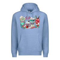 Colony Blue teacher coffee cups Premium Hoodie - texasbilliewilder