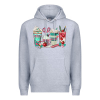 Heather Grey teacher coffee cups Premium Hoodie - texasbilliewilder