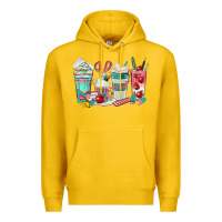 Lemon teacher coffee cups Premium Hoodie - texasbilliewilder