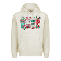 Oatmeal Heather teacher coffee cups Premium Hoodie - texasbilliewilder
