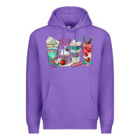 Purple teacher coffee cups Premium Hoodie - texasbilliewilder