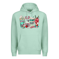 Seafoam teacher coffee cups Premium Hoodie - texasbilliewilder