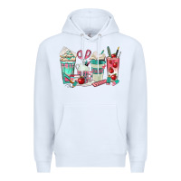 White teacher coffee cups Premium Hoodie - texasbilliewilder