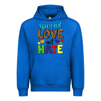Cobalt spread love not hate Urban Hoodie - texasbilliewilder