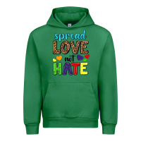 Emerald spread love not hate Urban Hoodie - texasbilliewilder