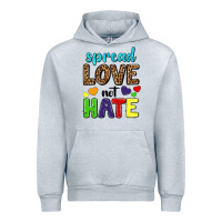 Heather Grey spread love not hate Urban Hoodie - texasbilliewilder