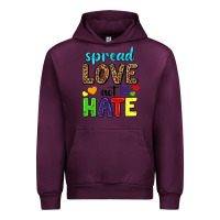 Mauve Wine spread love not hate Urban Hoodie - texasbilliewilder