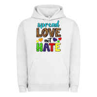 Pigment Lunar Rock spread love not hate Urban Hoodie - texasbilliewilder