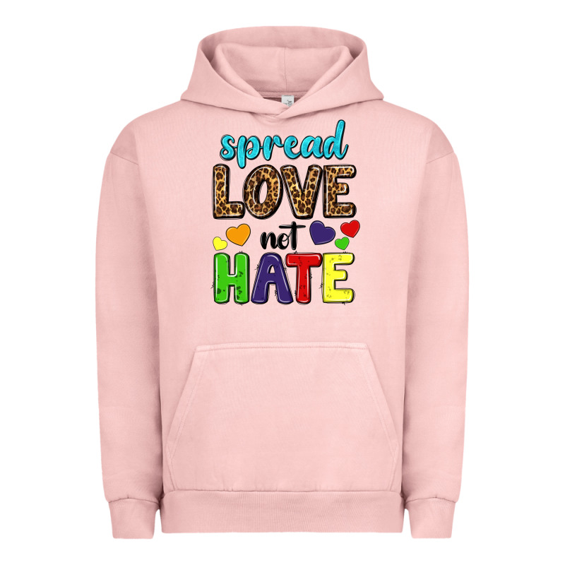 Spread Love Not Hate Urban Hoodie by texasbilliewilder | Teevron