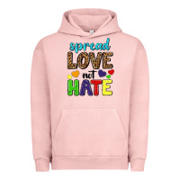 Pigment Salmon spread love not hate Urban Hoodie - texasbilliewilder