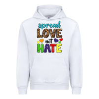 White spread love not hate Urban Hoodie - texasbilliewilder
