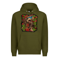 Army Green valentine's day cowboy cactus rose Premium Hoodie - RanaPortraitStore