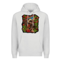 Dove Grey valentine's day cowboy cactus rose Premium Hoodie - RanaPortraitStore