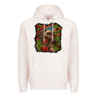 Pale Pink valentine's day cowboy cactus rose Premium Hoodie - RanaPortraitStore