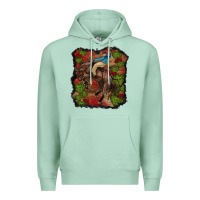 Seafoam valentine's day cowboy cactus rose Premium Hoodie - RanaPortraitStore
