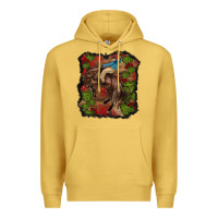 Antique Gold valentine's day cowboy cactus rose Premium Hoodie - RanaPortraitStore