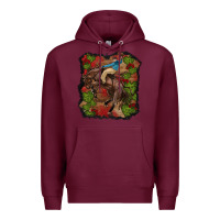Burgundy valentine's day cowboy cactus rose Premium Hoodie - RanaPortraitStore