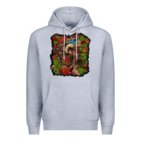 Heather Grey valentine's day cowboy cactus rose Premium Hoodie - RanaPortraitStore