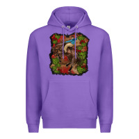 Purple valentine's day cowboy cactus rose Premium Hoodie - RanaPortraitStore