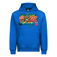 Cobalt less people more dogs paw zillion Urban Hoodie - Zillion Design Studio