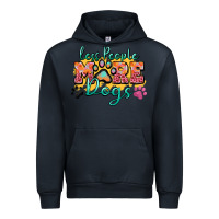 Navy less people more dogs paw zillion Urban Hoodie - Zillion Design Studio