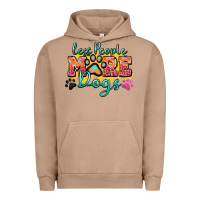 Pigment Burro less people more dogs paw zillion Urban Hoodie - Zillion Design Studio