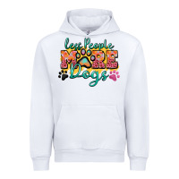 White less people more dogs paw zillion Urban Hoodie - Zillion Design Studio