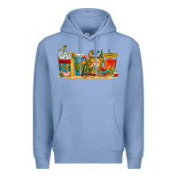 Colony Blue teacher fuel coffee cups Premium Hoodie - texasbilliewilder