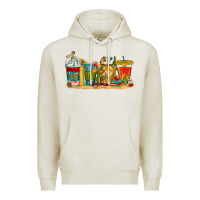 Oatmeal Heather teacher fuel coffee cups Premium Hoodie - texasbilliewilder