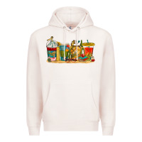 Pale Pink teacher fuel coffee cups Premium Hoodie - texasbilliewilder
