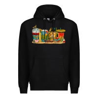 Black teacher fuel coffee cups Premium Hoodie - texasbilliewilder