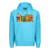 Ocean Blue teacher fuel coffee cups Premium Hoodie - texasbilliewilder