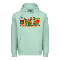 Seafoam teacher fuel coffee cups Premium Hoodie - texasbilliewilder