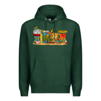 Sports Green teacher fuel coffee cups Premium Hoodie - texasbilliewilder