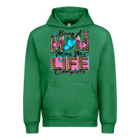 Emerald being a mom makes my life complete Urban Hoodie - Zillion Design Studio