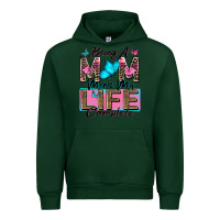 Forest Green being a mom makes my life complete Urban Hoodie - Zillion Design Studio