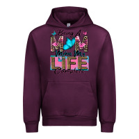 Mauve Wine being a mom makes my life complete Urban Hoodie - Zillion Design Studio