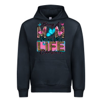 Navy being a mom makes my life complete Urban Hoodie - Zillion Design Studio