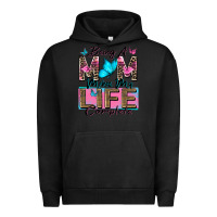 Pigment Black being a mom makes my life complete Urban Hoodie - Zillion Design Studio