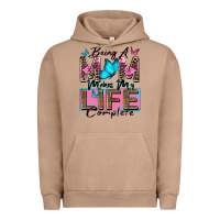 Being A Mom Makes My Life Complete Urban Hoodie | Teevron