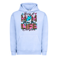Pigment Grape Ice being a mom makes my life complete Urban Hoodie - Zillion Design Studio