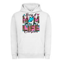 Pigment Lunar Rock being a mom makes my life complete Urban Hoodie - Zillion Design Studio